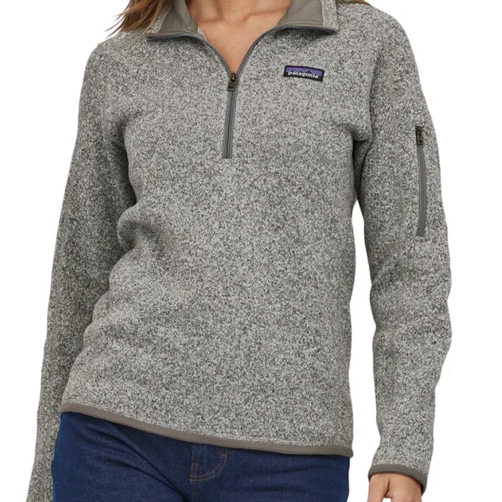 Patagonia Women's Better Sweater 1/4 Zip - Birch White size XS
